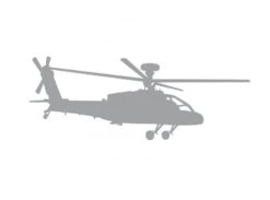 Car Sticker Apache Silver