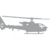 Car Sticker Gazelle Silver -Vario Helicopter Store 102641 0
