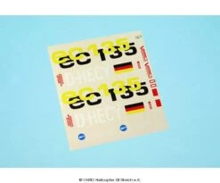 Decal Sheet EC 135 Yellow-black