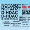 Decal Sheet NOTARZT