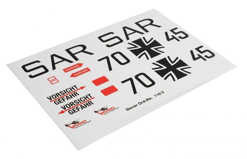 Decal Sheet UH-1D SAR 3 Decal Sheet UH-1D SAR