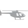 Car Sticker Hughes 500 E Silver 2 Car Sticker Hughes 500 E Silver -Vario Helicopter Store 37014 0