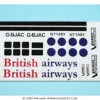 Decal Sheet British Airways -Vario Helicopter Store 605 1 0