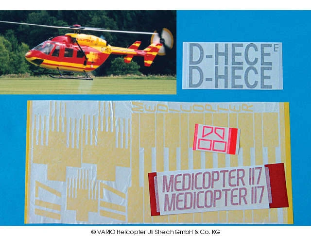 Decal Sheet MEDICOPTER 117 3 Decal Sheet MEDICOPTER 117