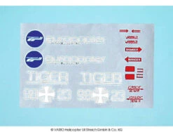 Decal Sheet TIGER, White