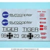 Decal Sheet TIGER, Black