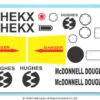 Hughes Name Placard Sheet -Vario Helicopter Store 905 17 0