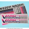 Decal Sheet Explorer -Vario Helicopter Store 909 1 0
