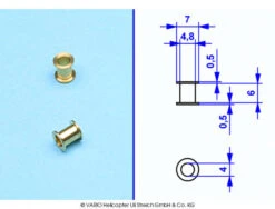 Flanged Bush 4 X 7 X 7 Mm